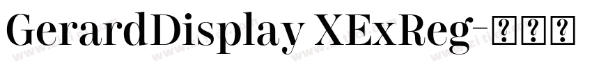 GerardDisplay XExReg字体转换